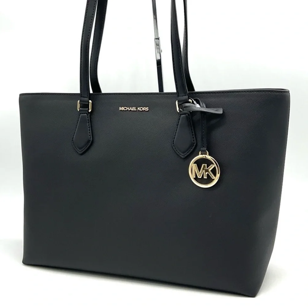 Michael Kors Bag Large Sheila Mf Tote Bag Black/Gold